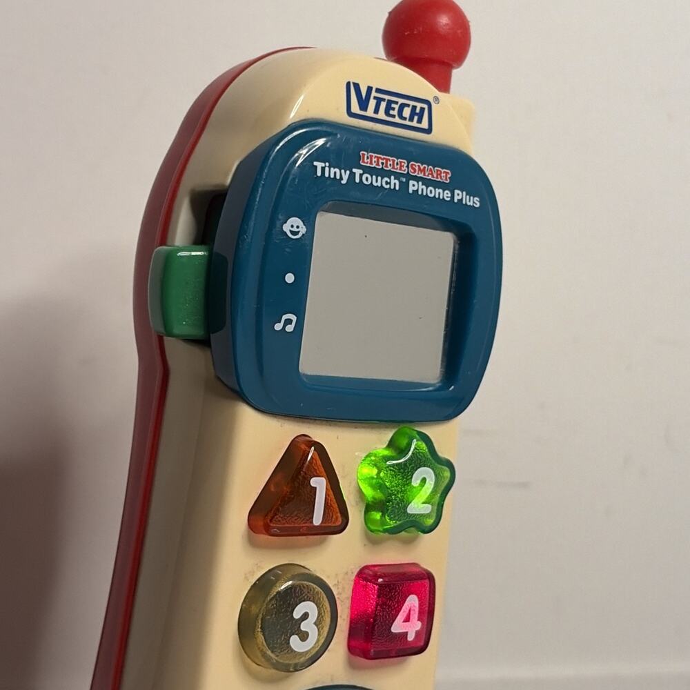 VTech Little Smart Tiny Touch Plus Phone Tested Working Batteries Included - Picture 10 of 10